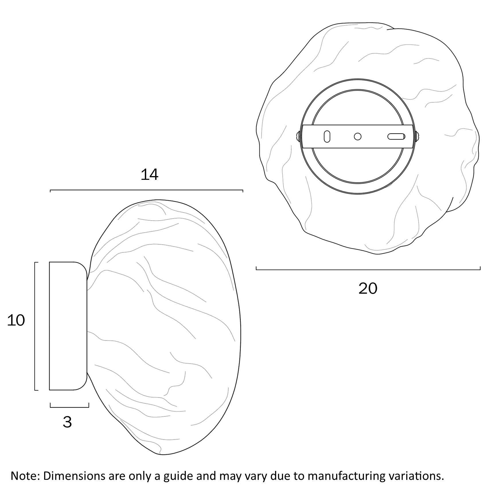 Zecca   Wall Bracket Black/Smoke