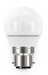 5W Warm White Fancy Round LED Dimmable Opal 3000K B22