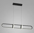 2 Hoop Oblong Pendant 1500mm - Black