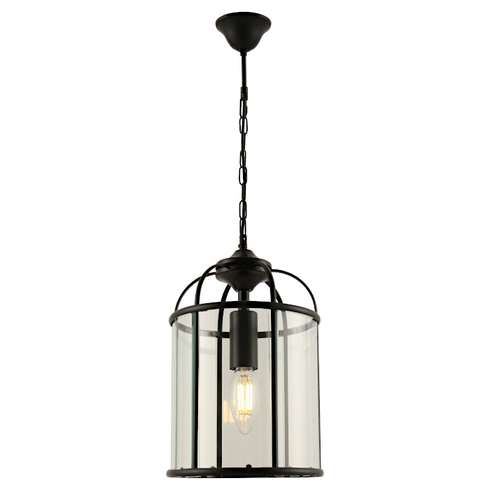 Clovelly 1 Light Black Pendant