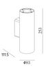 Natural Concrete Up Down 240V IP65 - K104