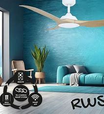 RAVEN RWS 46-inch Ceiling Fan Oak