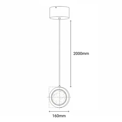 YOYO | Gun Metal LED Pendant