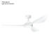 RANGER RWS 52" DC CEILING FAN WHITE