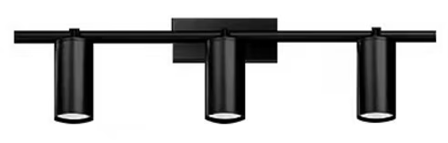 QL3832/3 BLACK | Black 3 Light Spotlight
