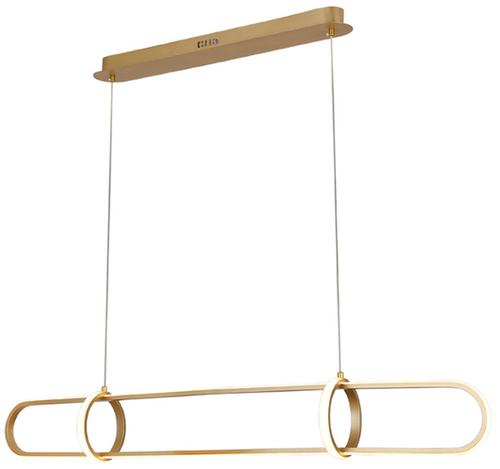 2 HOOPS PENDANT | Gold LED Pendant