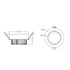 Satin Chrome 15W Gimble Tri Colour Downlight