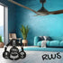 RAVEN RWS 64" DC CEILING FAN only - WALNUT