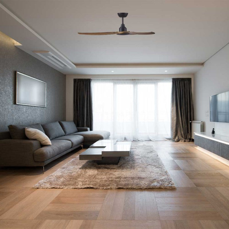 Skyfan DC 52' Teak Fan Only