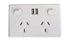 DOUBLE POWER POINT WITH DOUBLE USB