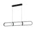 2 HOOP OBLONG PENDANT | Black LED Pendant