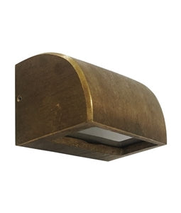 STE12 Surfaced Mounted Curved Wall Light 12V Bronze G4 BIPIN IP54