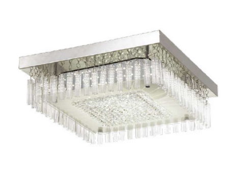 Andela Square LED Oyster 30w LED Chrome/Clear