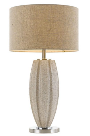 Axis Table Lamp Nickel Cream Beige