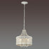White and Crystal 3 Light Pendant I80