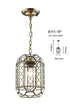 1 Light Small Antique Brass Pendant I84