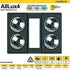 AllLux 4 Heat 3 in 1 Bathroom Unit Black