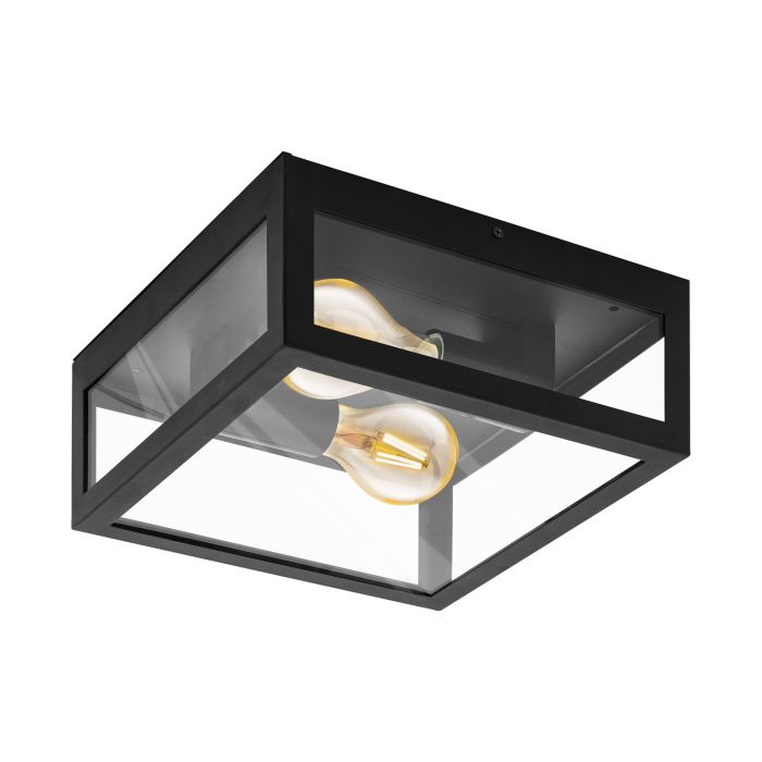 Alamonte 1 Black Ceiling/Wall Light - 2 Light