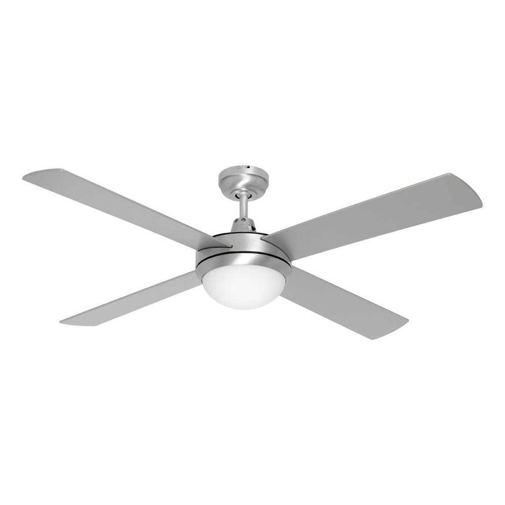 Caprice 52' Fan and Light Brushed Steel