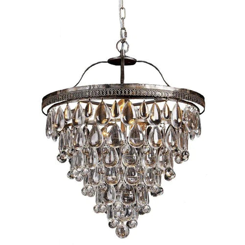 Cascade Medium 45cm Basket 6 Light Archaize/Clear - G60