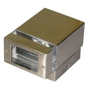 Stainless Steel Square Fixed Down Wall Light 240V IP65