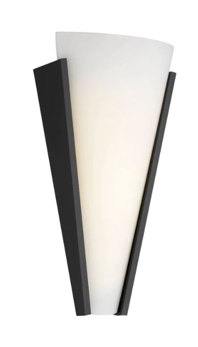 Saffi Wall Lamp 12w LED TRI  Black/Opal