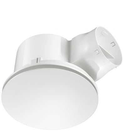 Airbus 300 - Maximum Airflow Premium Quality Side Ducted Exhaust Fan - Extra Low Profile - Round - White