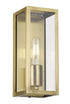 Arzano 1 Light Small Wall Bracket Antique Brass