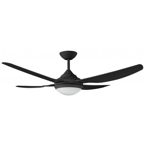 Harmony II 48' Black Fan and Light LED 18W Indoor/Covered Outdoor