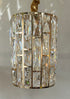 Gold And Crystal 1 Light Pendant 200mm