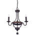 Lakewood 3 Light Pendant Matt Black/Painted Wood