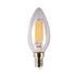 4w Candle Clear E14 Warm White Dimmable