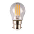 4W Fancy Round Clear B22 Daylight LED Dimmable