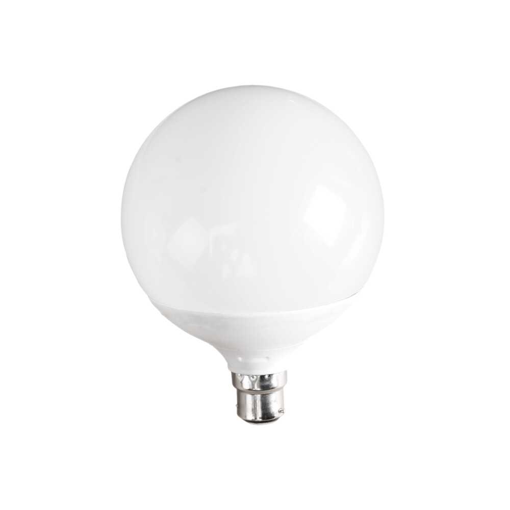 13w G125 B22 Opal LED Warm White Sphere
