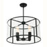 Liverpool 3 Light Pendant Black D32
