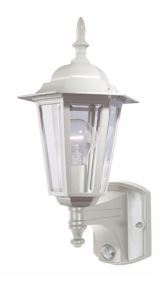 Tilbury 1 Light Sensor Exterior Wall Lantern White