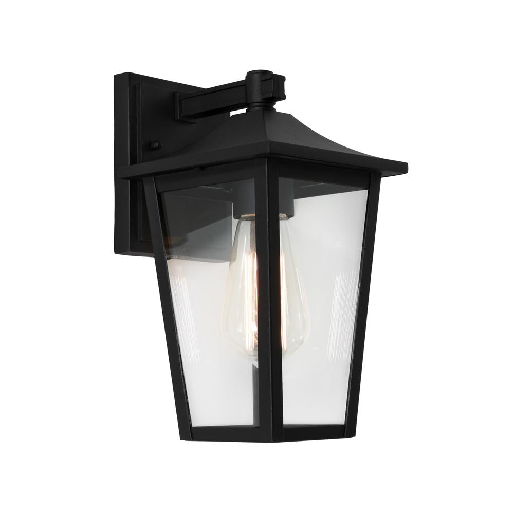 York 1 Light Exterior Wall Light Black