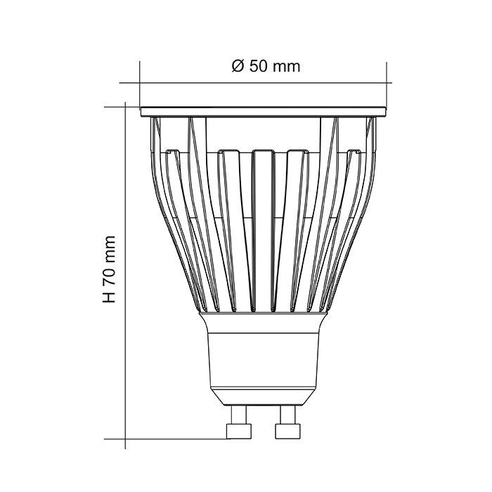 9W GU10 LED Cool White Dimmable