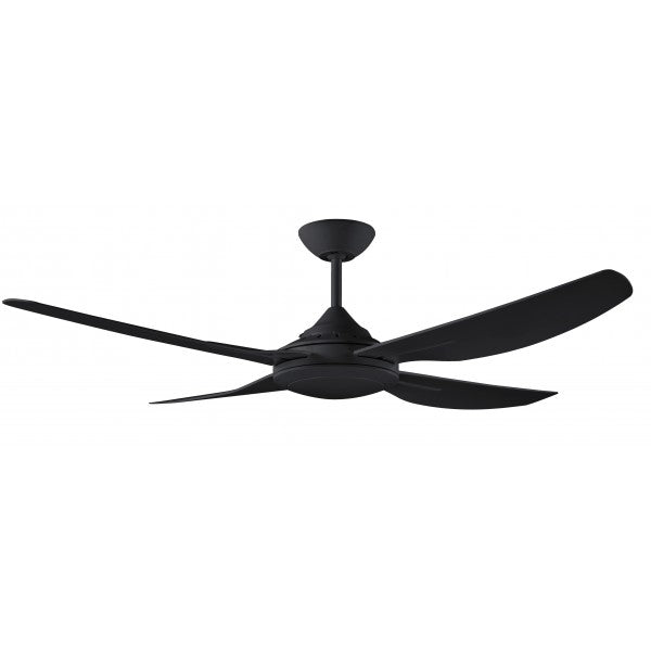 Royale II - 52" Black Fan Only Indoor/Covered Outdoor
