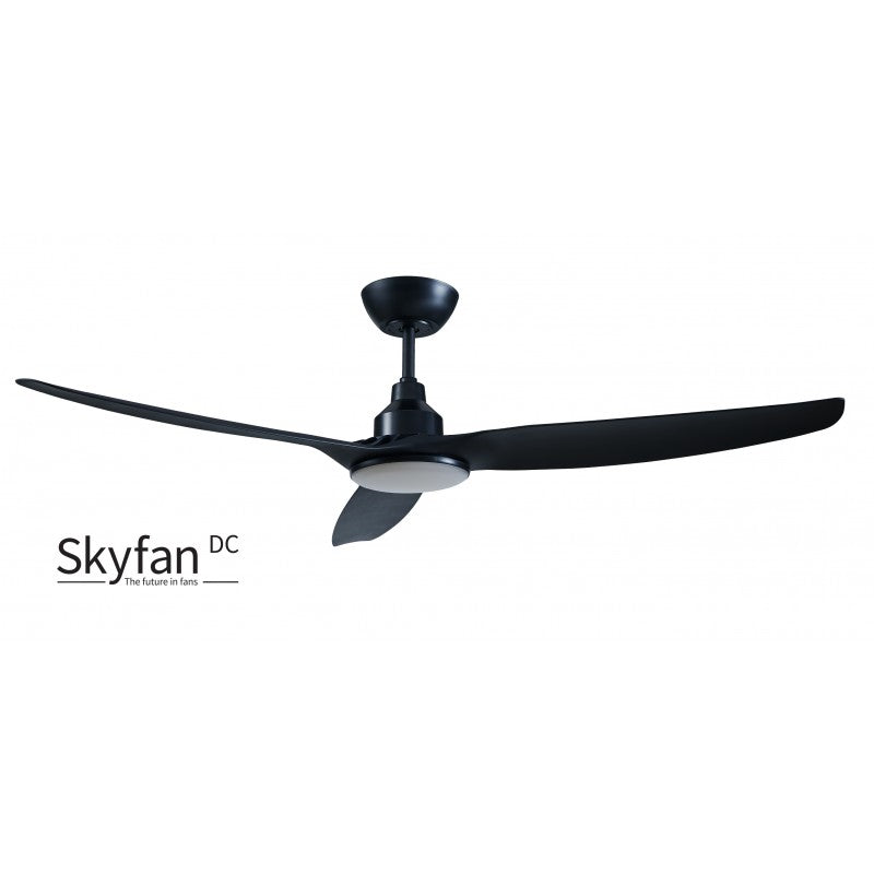 Skyfan DC 60' Black Fan and Light LED 20W TC