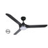 Spyda 50' Black Fan and Light LED 3 Blade Indoor/Outdoor/Coastal
