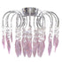 DIY Chandelier Pink/Chrome I82