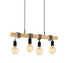 TOWNSHEND PENDANT LIGHT BLACK and TIMBER
