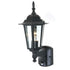 Tilbury 1 Light Sensor Exterior Wall Lantern Black